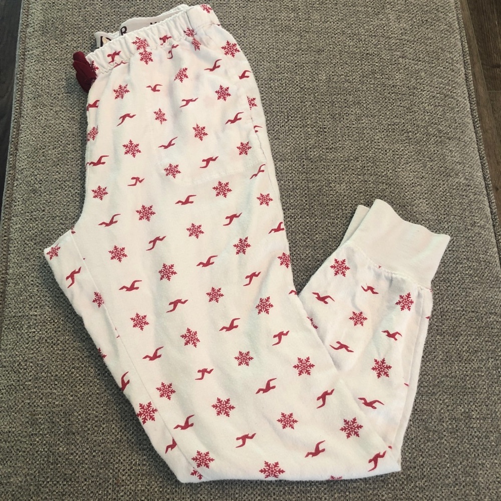 Red and White Hollister PJ bottoms Size XS